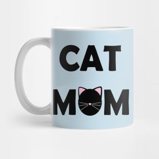 Cat Mom (Black) Mug